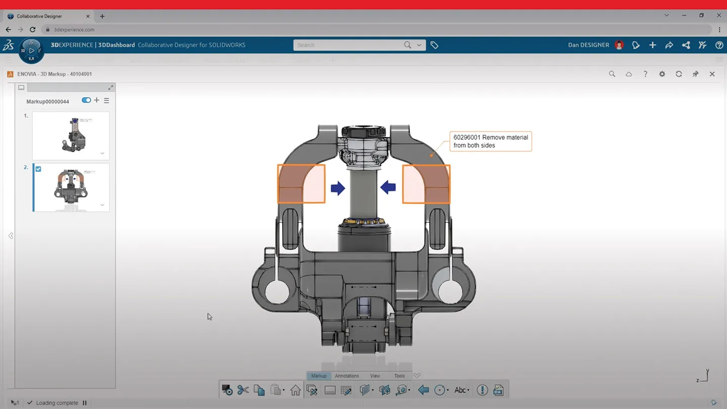 零件的 3D 模型 - SOLIDWORKS Cloud Services