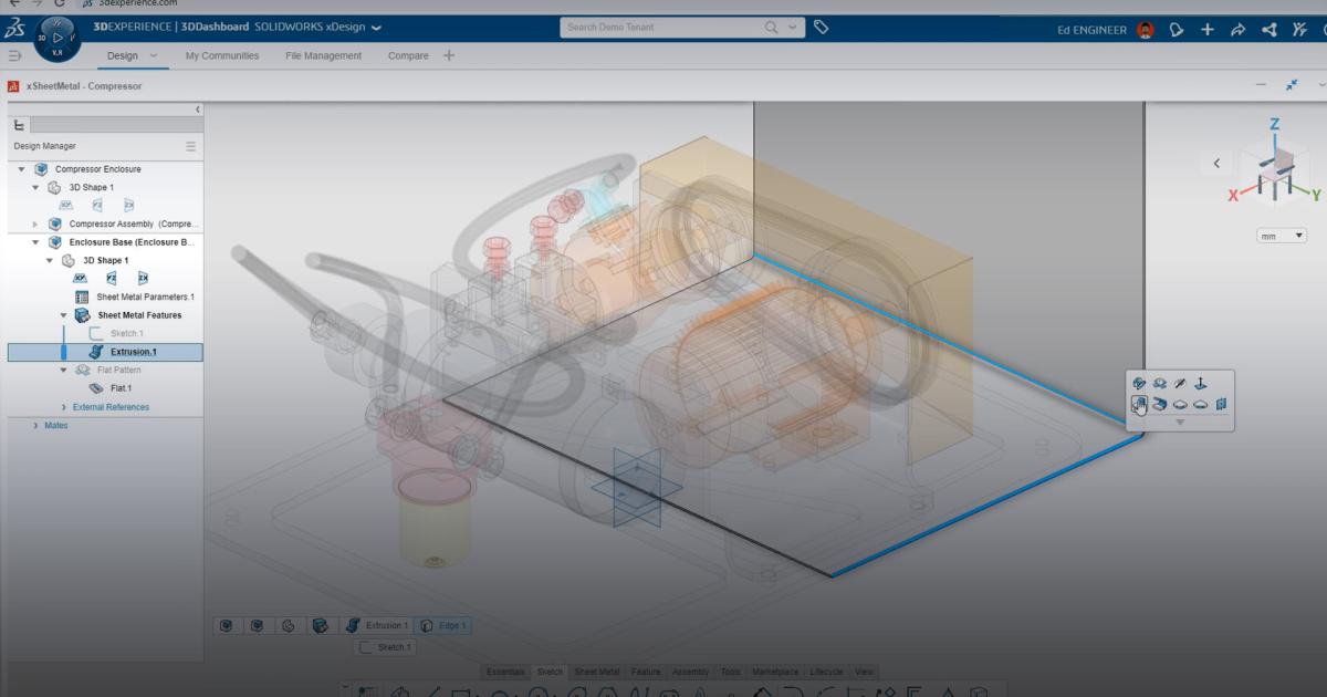 初次体验:3D SheetMetal Creator